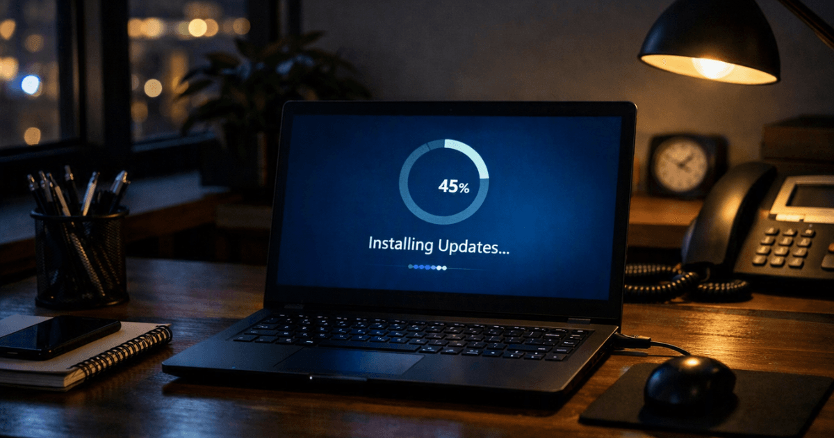 aktualizace Windows mimo pracovní dobu